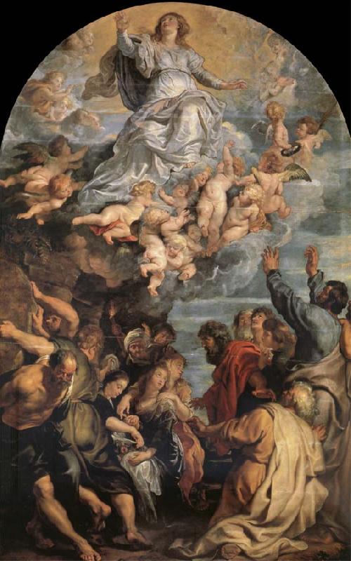Peter Paul Rubens The Asuncion of Maria al Sky France oil painting art